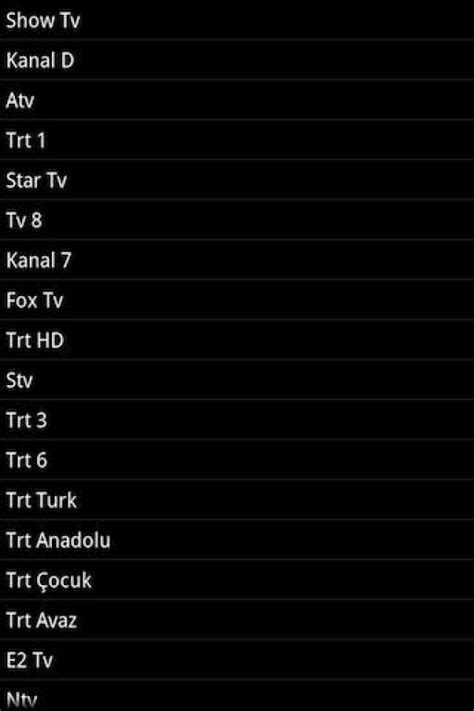 Türk tv kanallarını indir